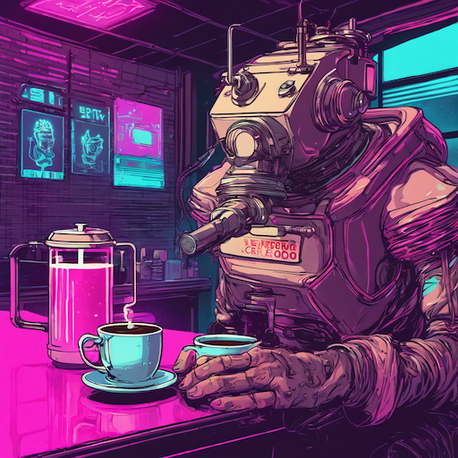 cypherpunk coffee by Stable Diffusion Dream Studio SDXL 1.0