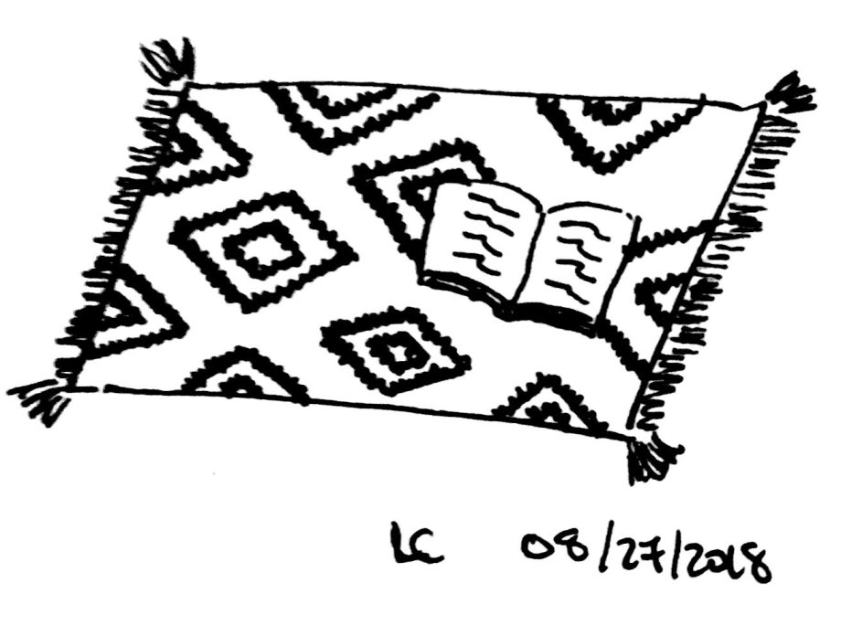 sketch of a rug